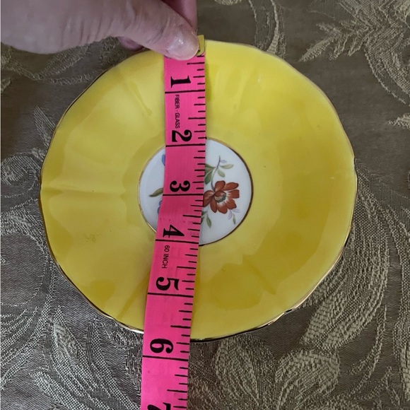 Mayfair Yellow Floral Teacup and Saucer - Picture 7 of 7